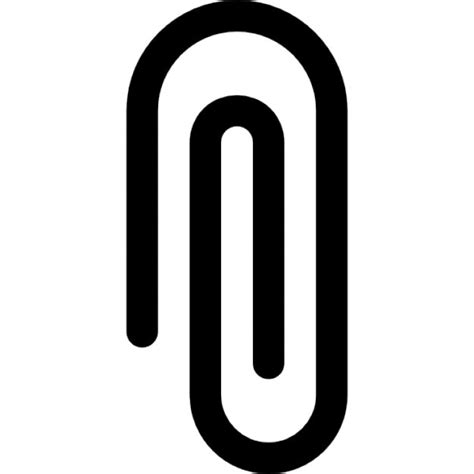 Paper Clip Spiral In Vertical Position Icons Free Download