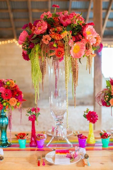 55 Colorful Festive Fiesta Mexican Wedding Ideas Hmp Tall Wedding Centerpieces Wedding