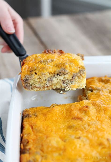 This Easy Overnight Egg Casserole Is Loaded With Breakfast Sausage And