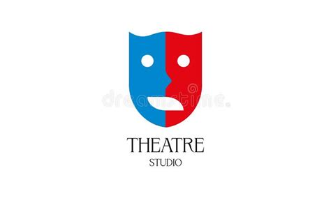 Mask Theatre Drama Theatre Face Logo Stock Illustration