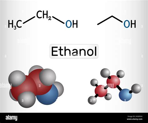 Model Of Ethanol C2h5oh Molecule Hi Res Stock Photography And Images