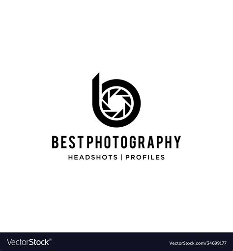 B Photography Logo Royalty Free Vector Image Vectorstock