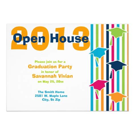 Graduation Party Open House Invitations Zazzle