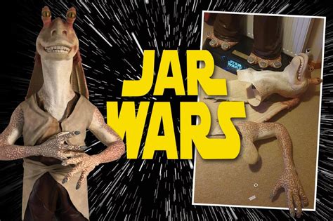 Star Wars Fan Attacked With Arm Ripped Off Life Size Model Of Jar Jar
