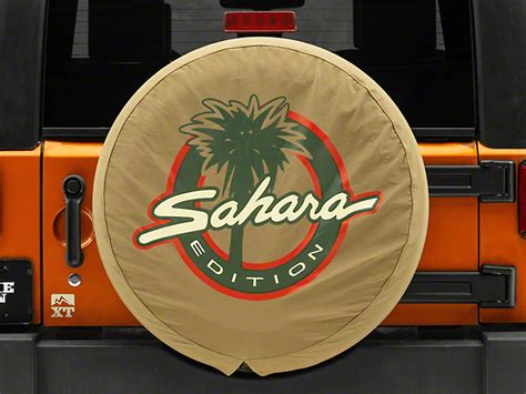 Mopar Jeep Wrangler Sahara Edition Spare Tire Cover Tan 30x950x15