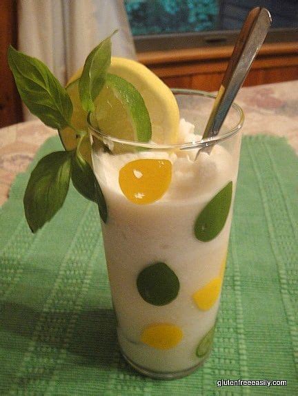 Lemon Lime Coconut Basil Slushie Or Ice Cream Recipe