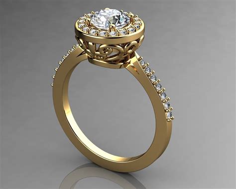 3d Print Model Engagement Rings Brilliant Earth Diamond