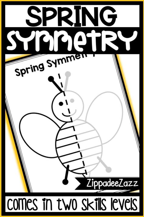 Spring Symmetry Drawing Activity For Art And Math Symmetry Activities