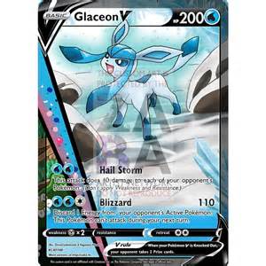 Glaceon V Custom Pokemon Card - ZabaTV