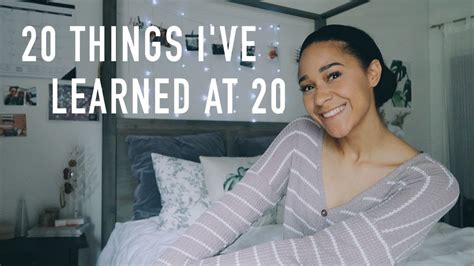 20 things i ve learned at 20 ft life advice youtube
