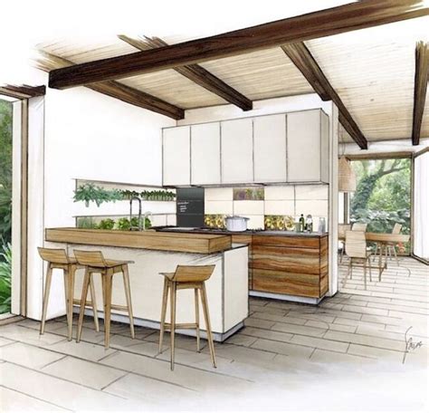 Kitchen Design Sketch Kitchen Sketch Pinteres Model | Interior design