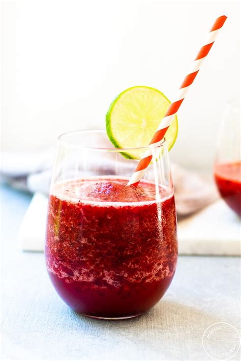 This Black Cherry Slush Is Made With Lime Juice Sparkling Water And