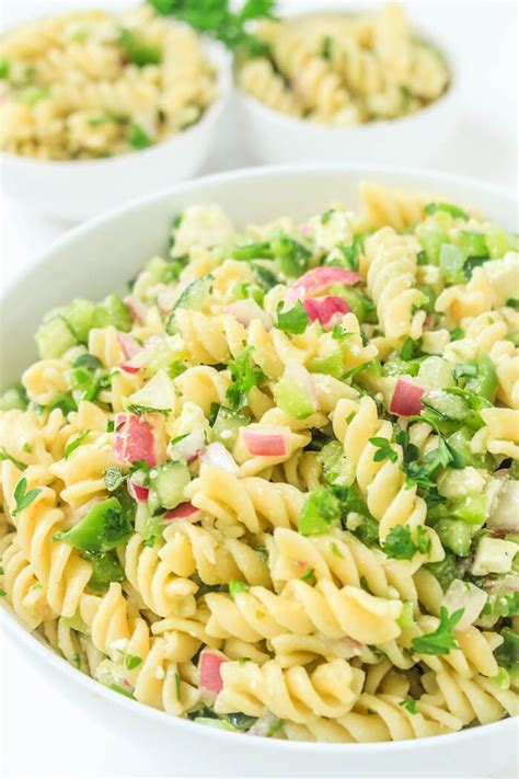Easy Pasta Salad Recipe With Feta Parsley And Lemon