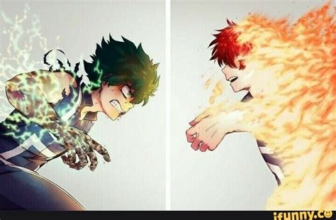 Deku Vs Todoroki Boku No Hero Academia My Hero Academia