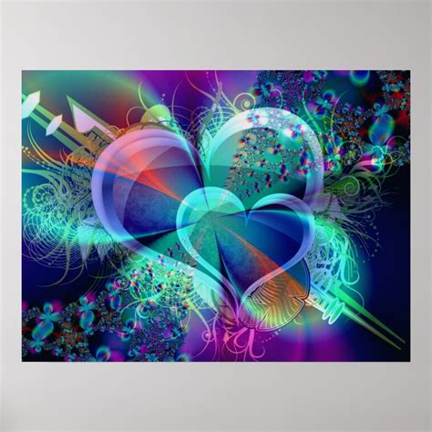 Two Hearts One Soul Poster Zazzle