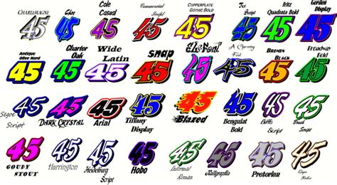 10 Racing Number Fonts Images Race Car Number Fonts