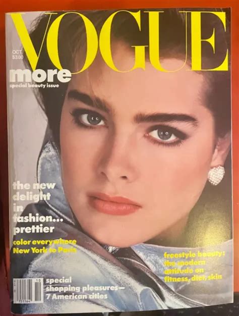 Vintage Vogue October 1984 Brooke Shields More Great Condition