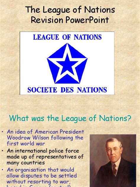The League of Nations | PDF | League Of Nations | Global Politics