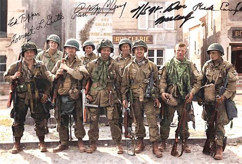 Us Paratroopers Of Easy Company 2nd Battalion Of The 506th Parachute