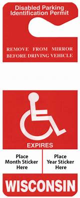 Permanent Disabled Parking Permit Wisconsin