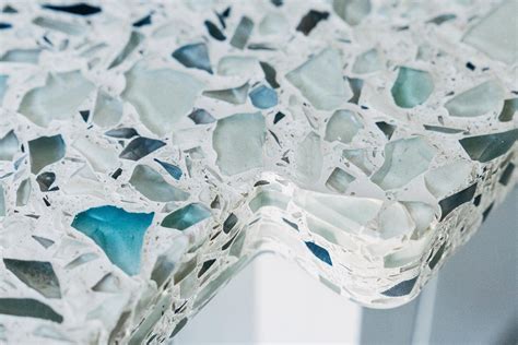 Introducing Sea Pearl The Crushed Glass Countertop With The Feel Of A Beach Glass Jewel In 2022