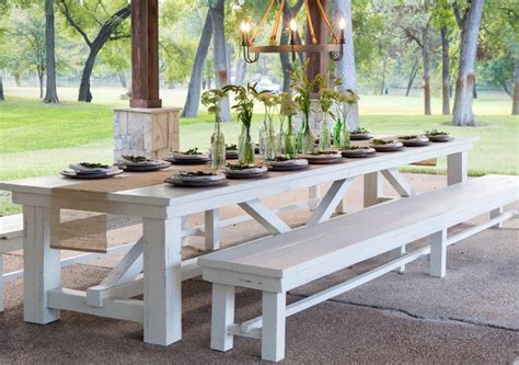 Free delivery and returns on ebay plus items for plus members. White Wood Outdoor Dining Table | TheBestWoodFurniture.com