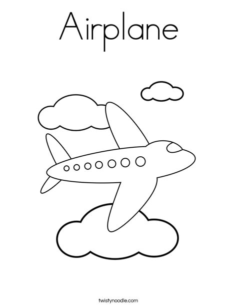 Airplane Coloring Pages For Kids Coloring Home