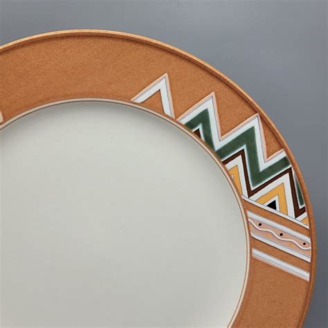 Mikasa Terrastone Aztec Design Bonanza Pattern Dinner Plate Ebay
