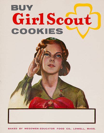 Buy Girl Scout Cookies Ad C1950s Girl Scouts Girl Scout Cookies