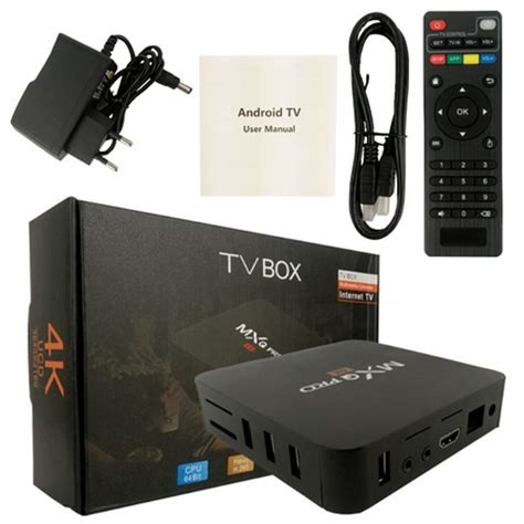Tv Box Mxq Pro 4k 5g 4gb64gb Smart Tv Hdmi Android 101 Filme E