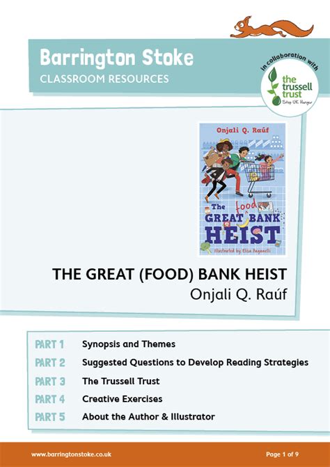 The Great Food Bank Heist Resources