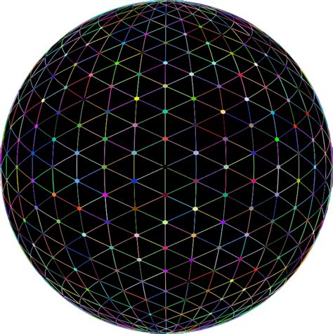 Network Sphere Prismatic Openclipart