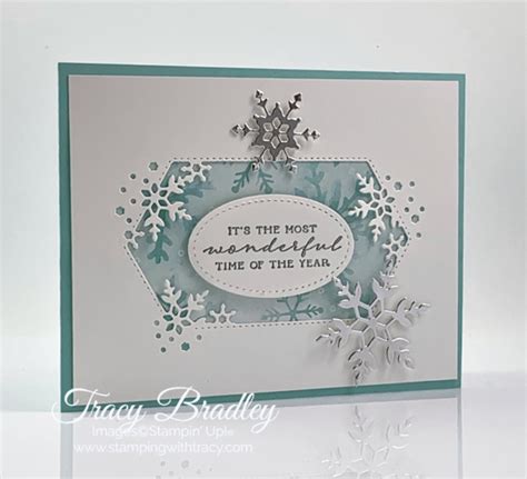 Stampin Up So Many Snowflakes Dies Stamping With Tracy