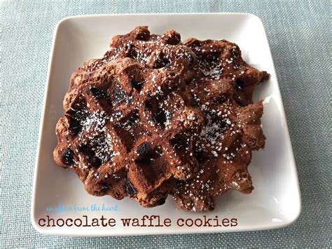 Chocolate Waffle Cookies Dessert