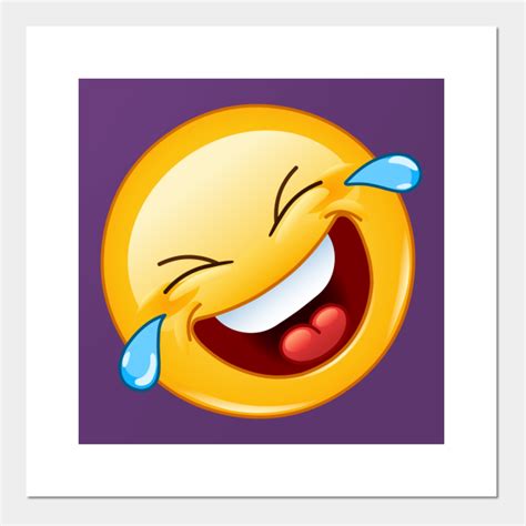 Rolling On The Floor Laughing With Tears Emoji Emoji Posters And Art Prints Teepublic