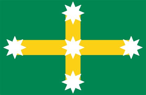 Green And Gold Eureka Flag Banderas