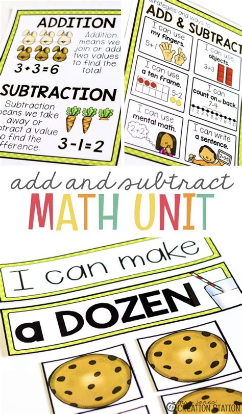 Addition And Subtraction Math Activity Pack Mrs Jones Creation