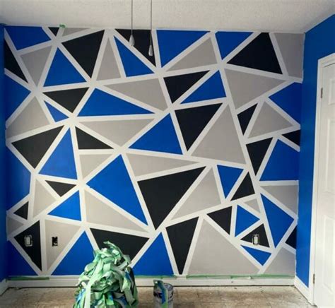 30 Trendy Geometric Wall Painting Ideas For A Boys Room 2021