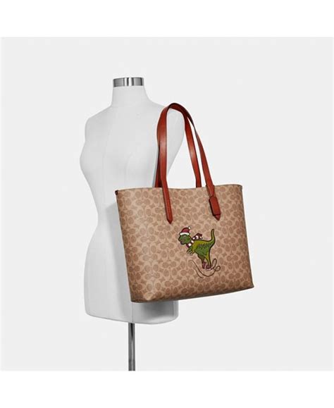 Coach Coated Canvas Signature Rexy Highline Tote And Reviews Women Macys