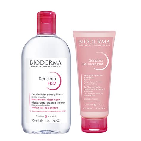 Buy Bioderma Combo Sensibio H2o Micellar Water Makeup Remover 500 Ml Sensibio Gel Moussant