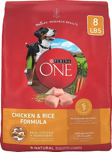 Purina One Natural Dry Dog Food Smartblend Chicken Rice Formula Bag