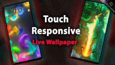 Touch Responsive Live Wallpaper Colourful Amoled Black Reactive