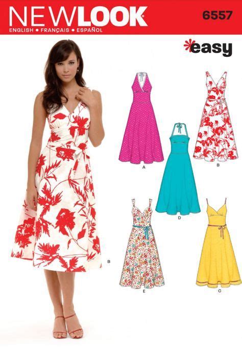 New Look Misses Dress Sewing Pattern Evening Dress Patterns Sundress Sewing Patterns