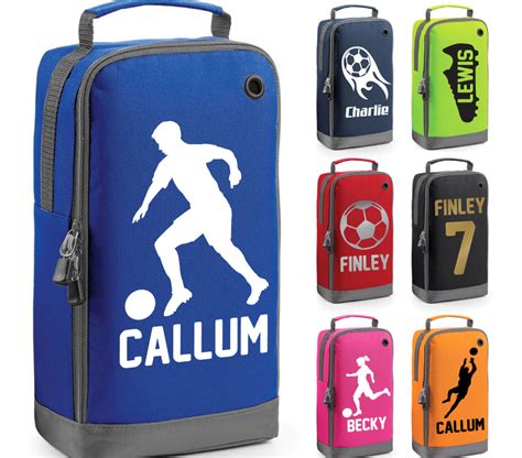 Personalised Football Boot Bag Customised Kids School Pe Sports Gym