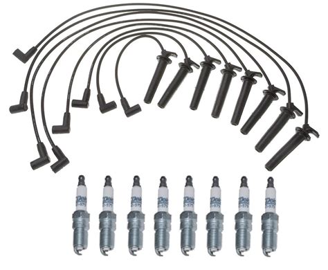 Pro Ignition Wire Set 8 Platinum Spark Plugs Kit For