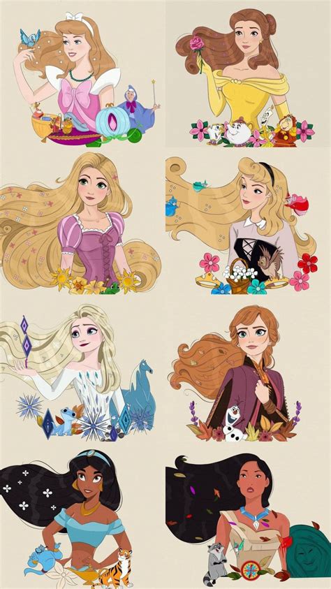 The Disney Princesses Are All Different Colors And Sizes But There Is