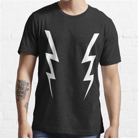 Awesome Double White Boosh Lightning Bolts Essential T Shirt For Sale