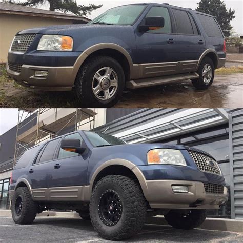Ford Expedition Stock 32s Vs 3 Inch Lift And 35 Inch Tires Ford