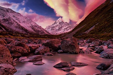 Mount Cook National Park New Zealand Pretty Landscapes Picture