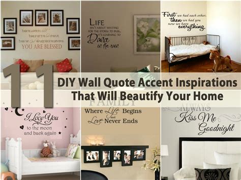 diy wall quote accent inspirations   beautify  home diy crafts